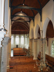 De mooie kerk vanaf het orgel, dit was nog in de ochtenduren.